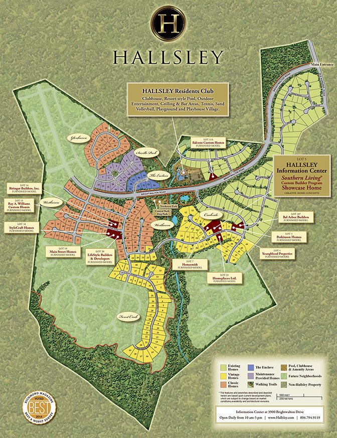 Community Tour Map Hallsley, Richmond Virginia