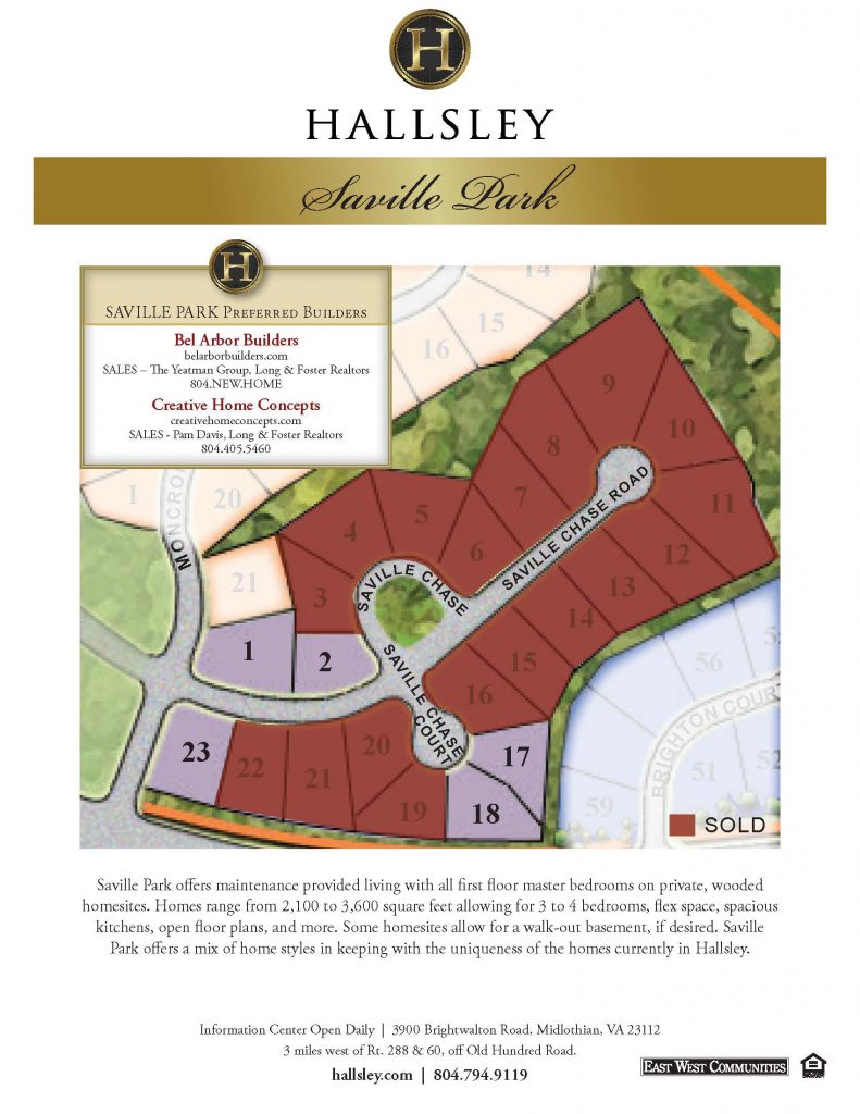 Saville Park at Hallsley Hallsley, Richmond Virginia