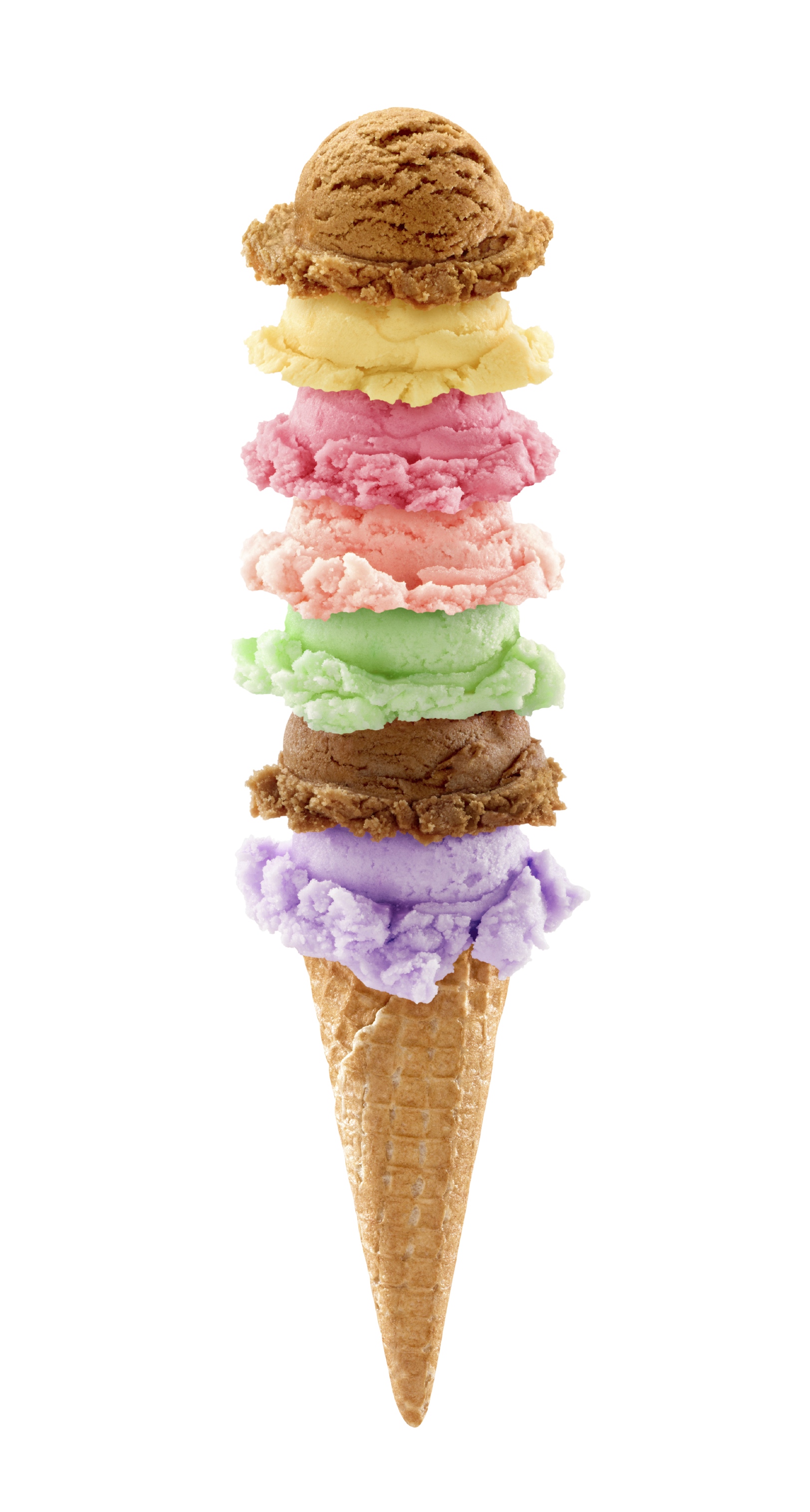 7 scoop ice cream cone