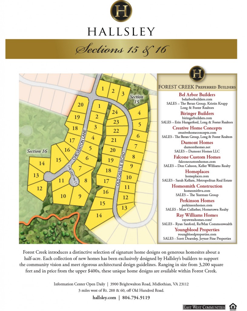 Creekside at Hallsley; Sections 15-16