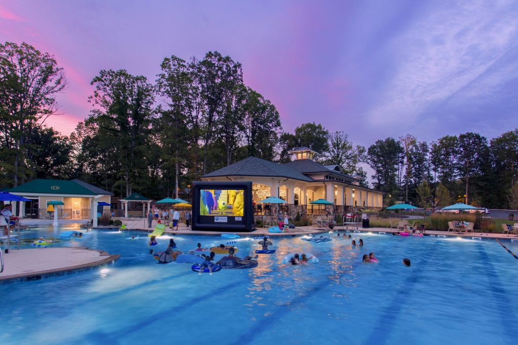 Hallsley Pool At Night