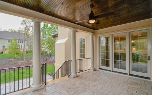 Perkinson covered back porch