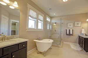 Chic Light Master Bath Homesmith Construction