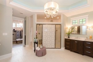 2014 RSOL Desinger House Master Bath with Chandelier
