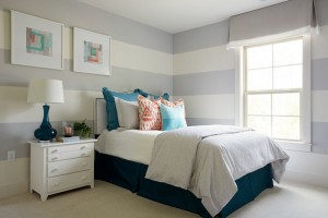 Stipe Wall Bedroom in Hallsley