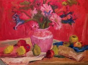 Curney Nuffer Fruit and FLowers Oil 30x40 $1400 | CROSSROAD ARTS.jpg