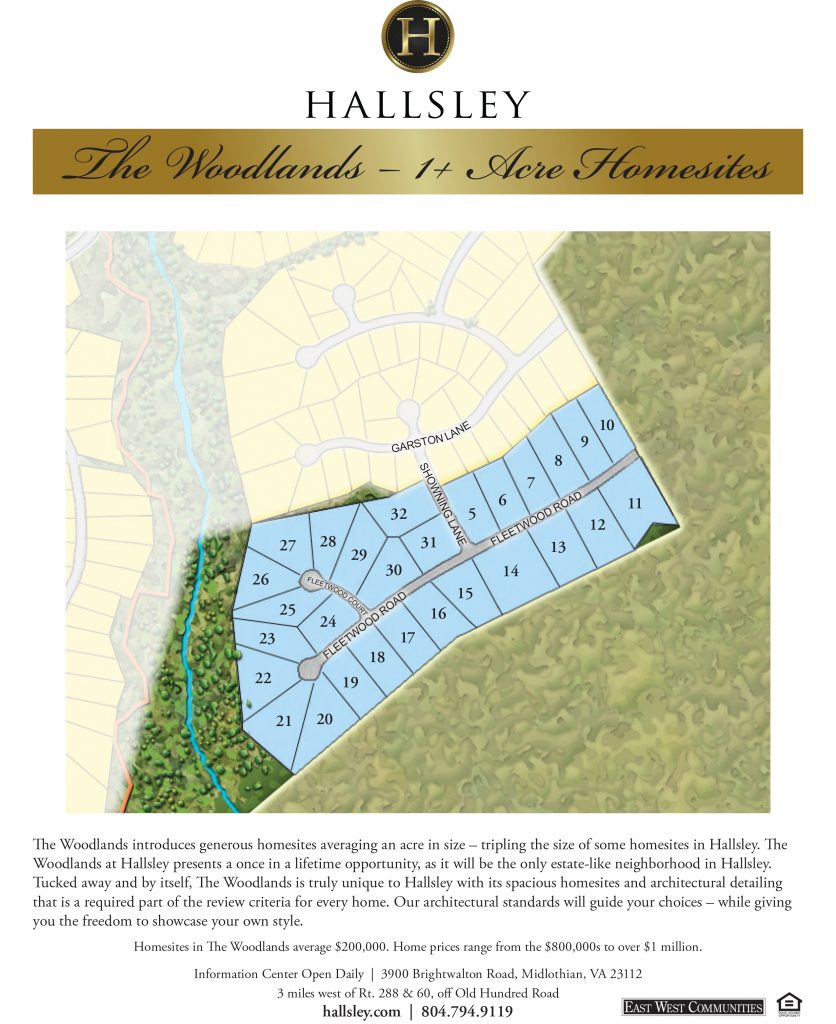 The Woodlands Neighborhood Map Hallsley
