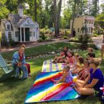 Reading Stories To Children In The Park